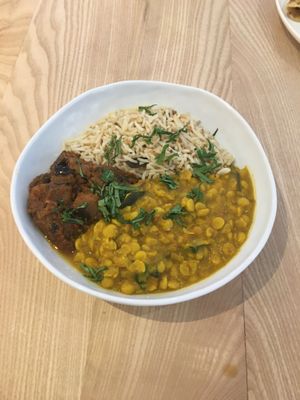 Dhal de lentilles corail at Bhajan Cafe in Nice