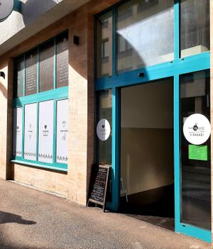 Store front at Mandlove Srdco in Bratislava