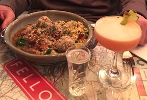 Vegan Tagine and Fell Star Martini  at Fellpack in Keswick