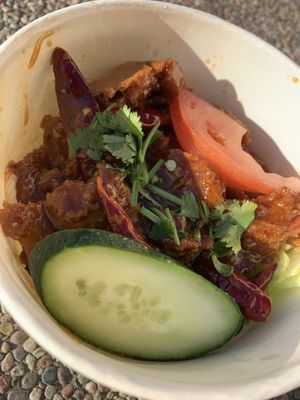 General Tso’s entree at Loving Hut - Barber Lane - Maybe closed in Milpitas