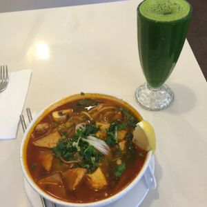 please try after you have observed other's, what they are eating! at Loving Hut - Barber Lane - Maybe closed in Milpitas