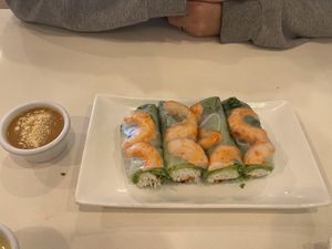 Saigon rolls with peanut sauce   at Loving Hut - Barber Lane - Maybe closed in Milpitas