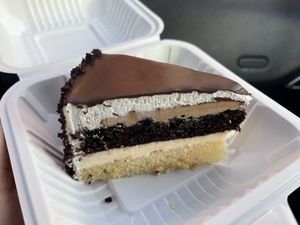 Hazelnut cake - so many different flavors and really yummy!  at Loving Hut - Barber Lane - Maybe closed in Milpitas