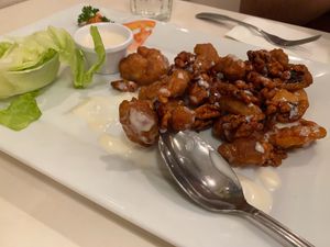 Walnut Shrimp at Loving Hut - Barber Lane - Maybe closed in Milpitas