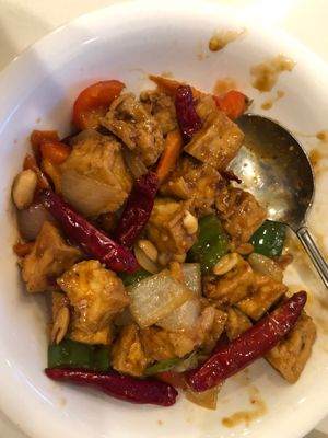 Kung Pao Tofu at Loving Hut - Barber Lane - Maybe closed in Milpitas