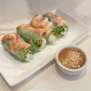 saigon rolls (so good!)  at Loving Hut - Barber Lane - Maybe closed in Milpitas