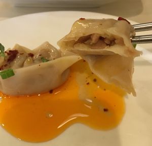 Spicy wontons at Loving Hut - Barber Lane - Maybe closed in Milpitas