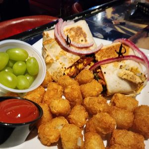 Vegan wrap  at Queen City Cinema Club in Bangor