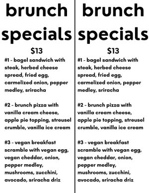 Brunch every Sunday 12-5 pm at Queen City Cinema Club in Bangor