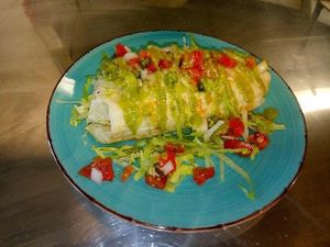 Vegan Burrito always on menu!  at La Malaguena Mexican - Maybe closed in Stowe