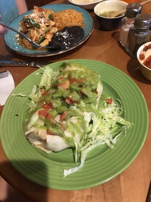 Vegan burrito at La Malaguena Mexican - Maybe closed in Stowe