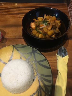 Vegan Amok (not as saucy as I’d hoped) at Bar Ang in Battambang