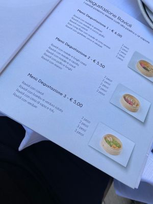 Menù degustazione 3 is vegan at Ravioli Wang - Porta Camollia in Siena