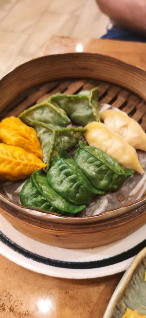 Veggie dumplings 🥟 at Ravioli Wang - Porta Camollia in Siena