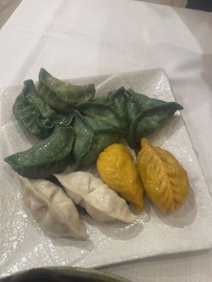 Vegan dumplings   at Ravioli Wang - Porta Camollia in Siena