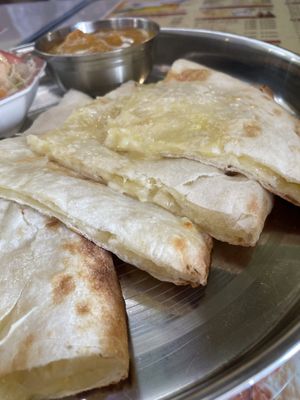 Cheese Naan  at Mahatma in Tokyo