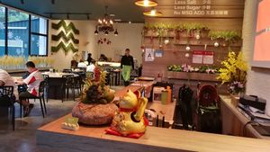 Interior of restaurant at Green Gourmet in Muar