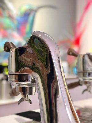 Coffee machine, first Modbar in the Netherlands - Hummingbird specialty coffees and teas, vegan sweets. at Hummingbird in Amsterdam