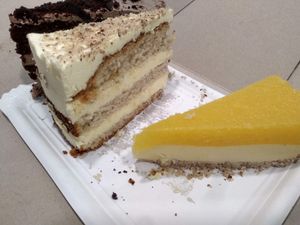 all kinds of cakes! at Omas Backstube in Vienna