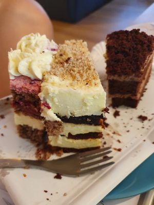 all kinds of cakes! at Omas Backstube in Vienna