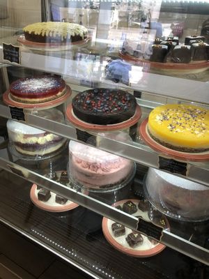 Cakes in display   at Omas Backstube in Vienna