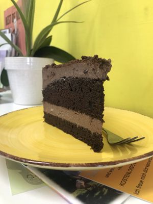 Chocolate Cake at Omas Backstube in Vienna