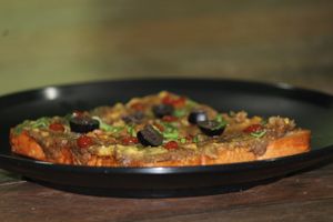 Bean & Lentil Toast at Cafe VegaNation in Siliguri