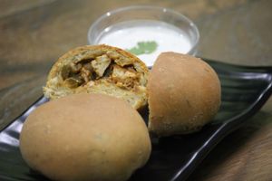 Spicy Paneer Stuffed Bun at Cafe VegaNation in Siliguri