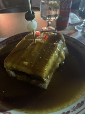 The vegan Francesinha  at Santa Francesinha in Porto