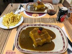 100% vegan Francesinha!!!❤️❤️❤️ at Santa Francesinha in Porto
