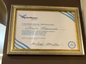 Aliança Animal Certificate at Santa Francesinha in Porto
