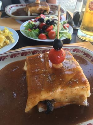 Vegan Francesinha at Santa Francesinha in Porto