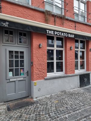Front (was closed) at The Potato Bar  in Bruges