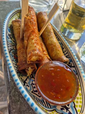 Springrolls at Nafplio Falafel in Nafplion
