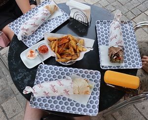   at Nafplio Falafel in Nafplion