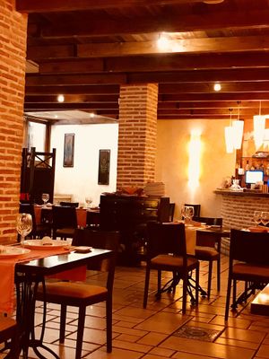 Wonderful ambience for a relaxing lunch  at Madre Tierra in Toledo