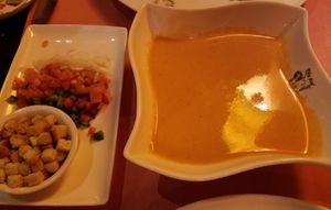 Gazpacho at Madre Tierra in Toledo