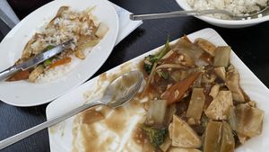 Fried tofu at Asian Peking in Bled