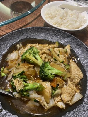 Tofu and vegetables  at Asian Peking in Bled