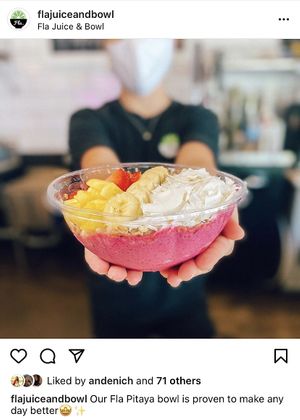 Pitaya Bowls 💕 at Fla Juice & Bowl in Jacksonville Beach