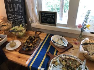 buffet  at Mormors Bakeri in Karlshamn