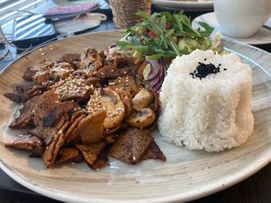 Kebab Teller  at Loving Hut - Maria Kuhn Gasse in Vienna