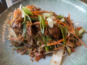Aulac noodles with seitan at Loving Hut - Maria Kuhn Gasse in Vienna