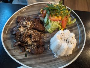 No beef BBQ at Loving Hut - Maria Kuhn Gasse in Vienna