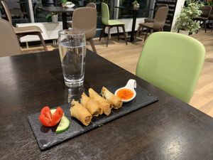 Tasty spring rolls  at Loving Hut - Maria Kuhn Gasse in Vienna