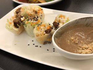 Summer rolls  at Loving Hut - Maria Kuhn Gasse in Vienna
