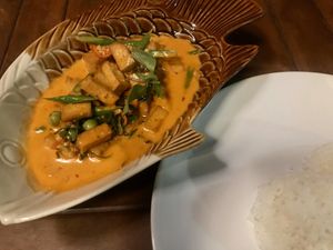 Panang curry at Patty's Secret Garden in Koh Lanta