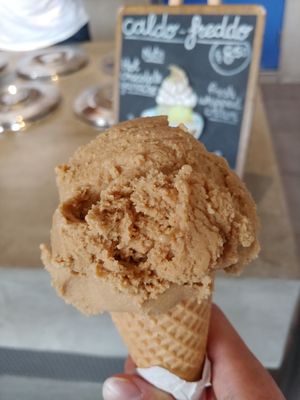 Salted Caramel & Coffee at Il Melograno Gelateria in Fitzroy