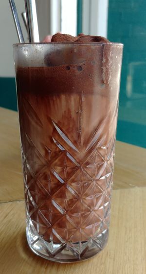 Vegan iced chocolate at Il Melograno Gelateria in Fitzroy