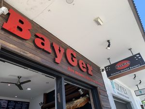 Sign  at BayGer in Byron Bay